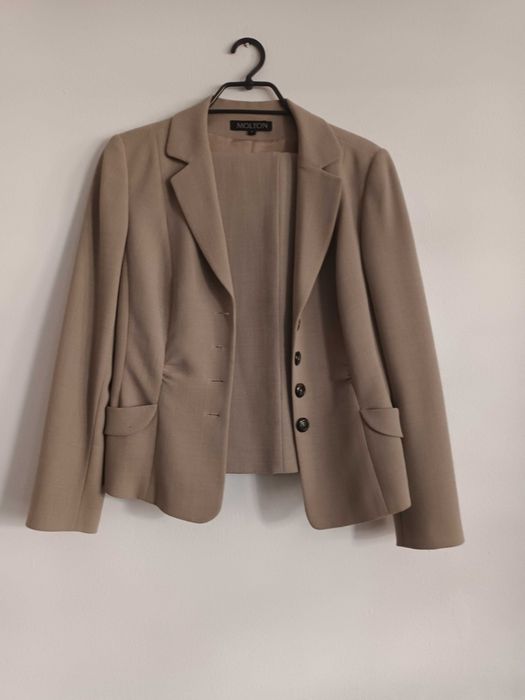 beżowy kostium Molton  z wełną