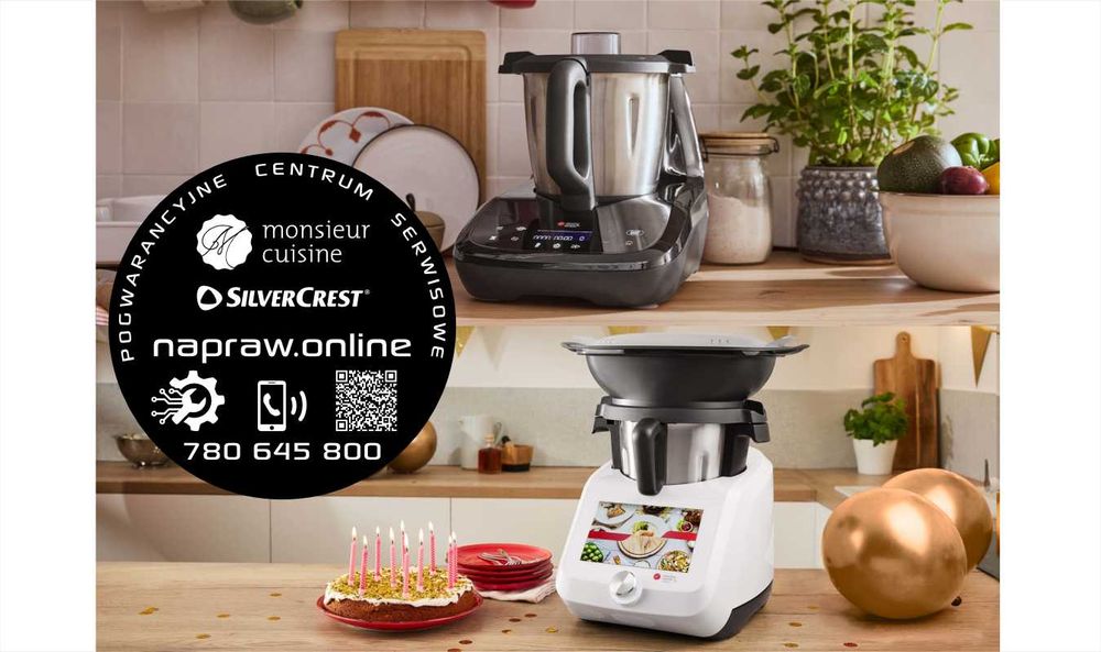 Szybka NAPRAWA 1-3 dni Lidlomix, Monsieur Cuisine, SilverCrest, GWARANCJA 6 m-cy na naprawę.