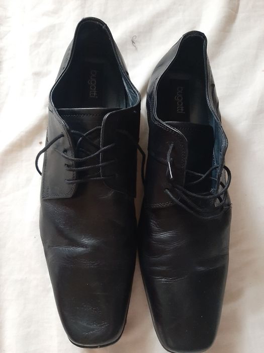 Pantofle męskie czarne bugatti