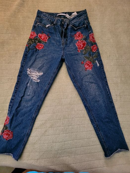 Calças lefties 38 mom jeans