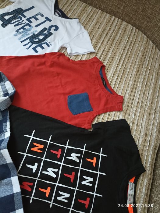 Набір футболок для хлопчика 1-2роки.Сорочка в подарунок.