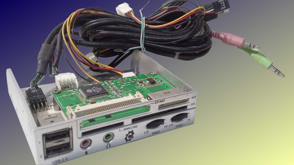 Кардридер + Реобас для 3.5" отсека ПК