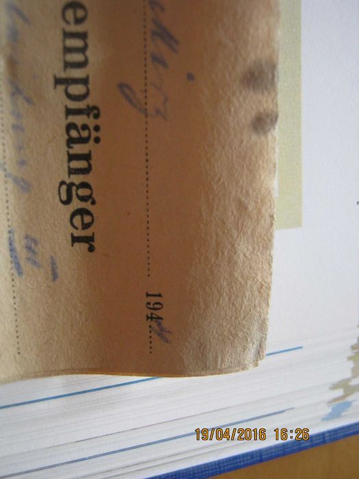 NIEMIECKIE dokumenty  z 1944