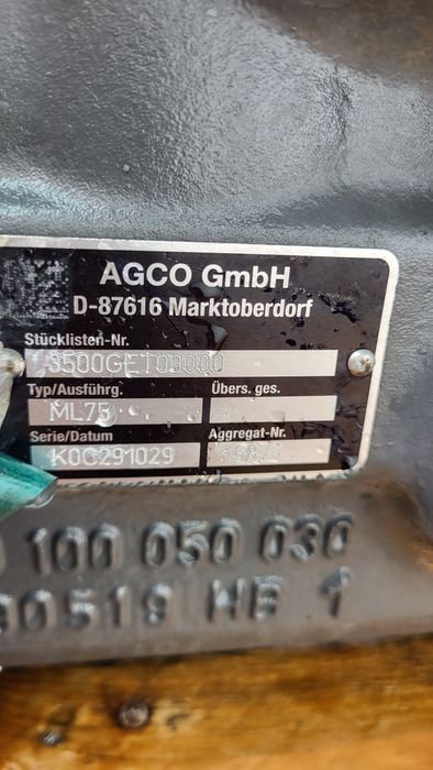Skrzynia biegów Vario ML75  fendt 310