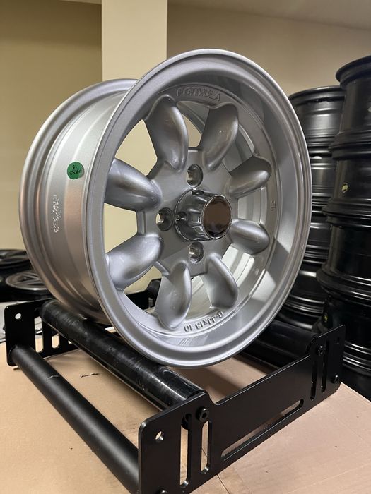 Jantes 13” 4x100 Novas Estilo Minilite Silver