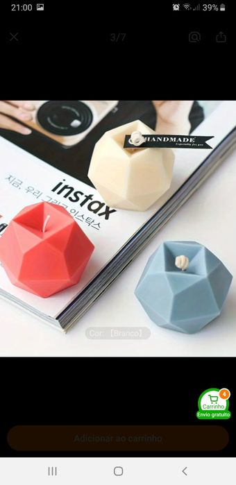 Molde selicone velas, resina