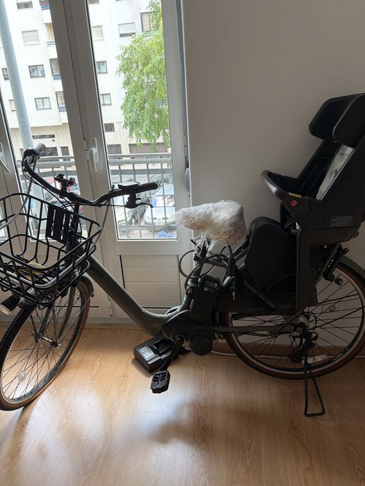 Bicicleta eletrica Panasonic com cadeirinha panasonic