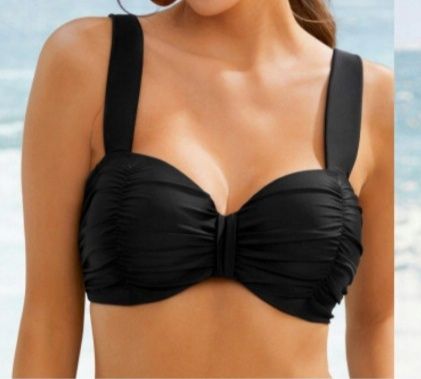 Czarne bikini, biustonosz 100 E, Bonprix, nowy, duży