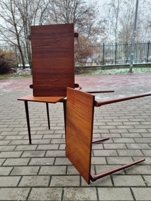 Stoliki pomocnicze, kawowe ,skandynawski design, Dania lata 70,mid-c