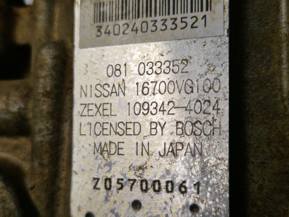 Bomba injetora Nissan Patrol 3.0D