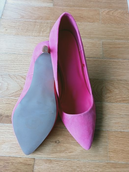 Sapatos em camurça cor-de-rosa Lefties_tamanho 38