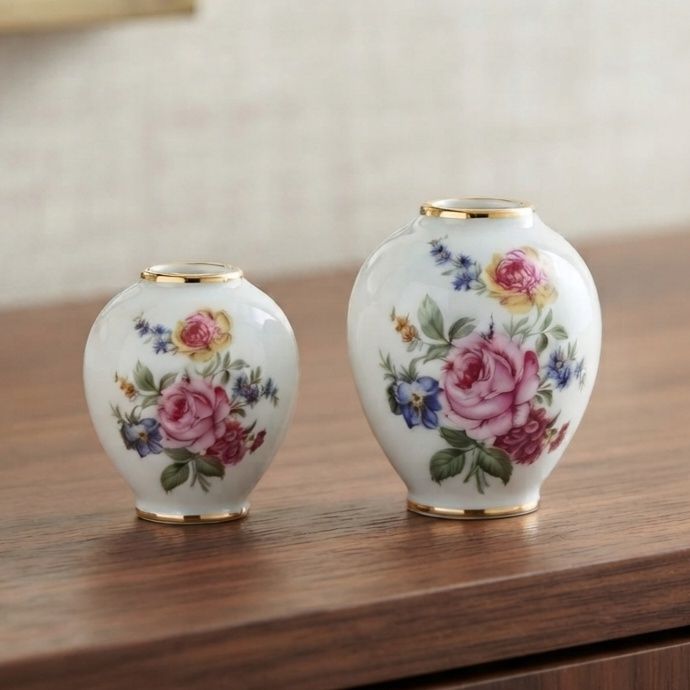 Potezinhos de porcelana, vintage, Fine Porcelain e T. Limoges