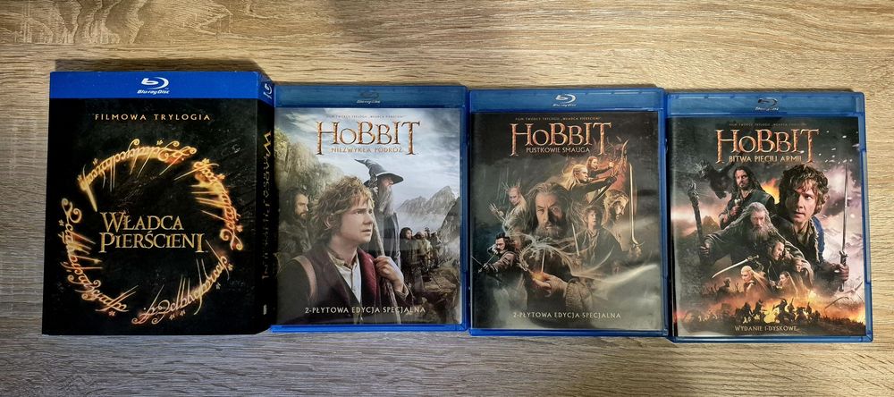 Władca pierścieni Hobbit trylogia BLU RAY PL