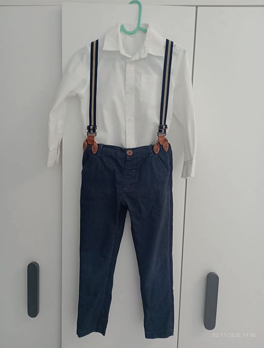 Spodnie eleganckie 110 "max mia" koszula 116