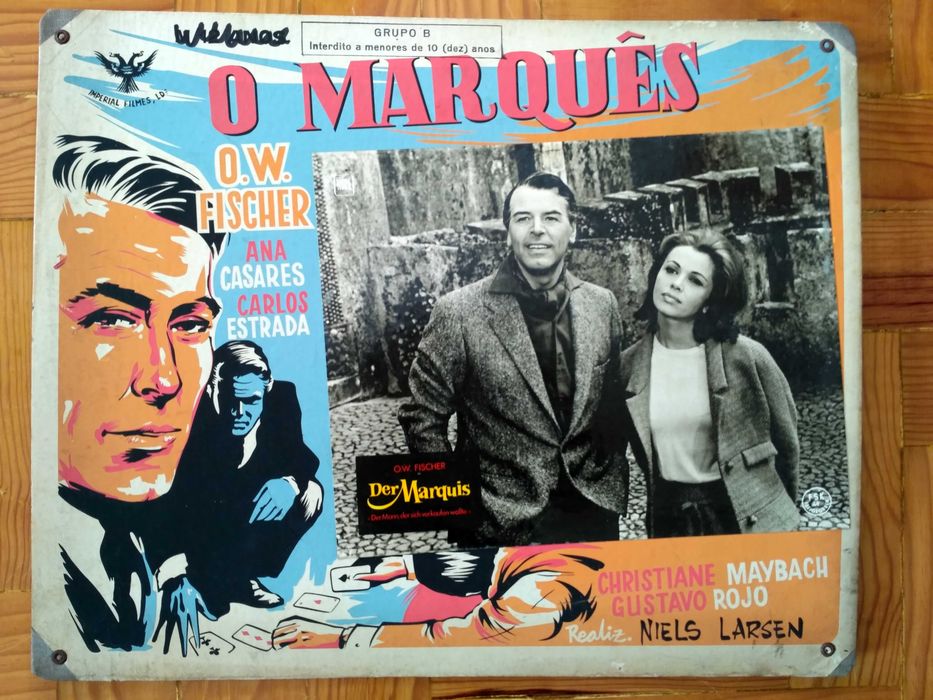 Cinema - cartaz do antigo cinema Odeon em Lisboa