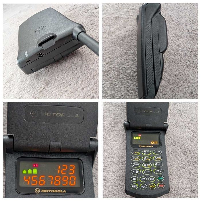 Motorola StarTac 3000 CDMA Flip LED Мобильный телефон Комплект Раритет