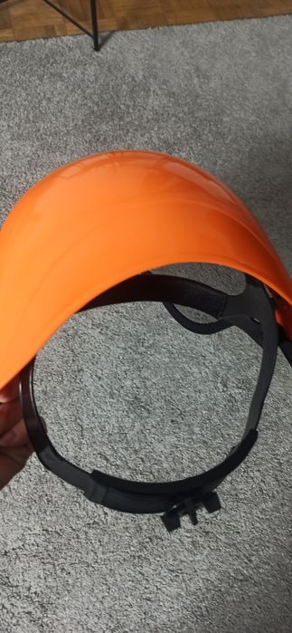 Kask przyłbica ochronna PCV z siateczką