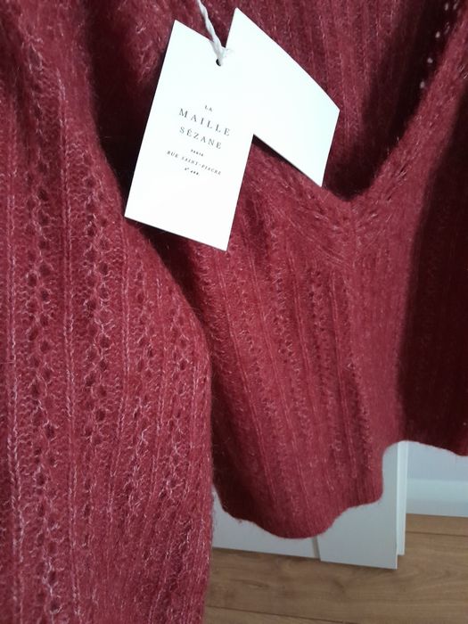 Sweter Sezane XXS Rosewood