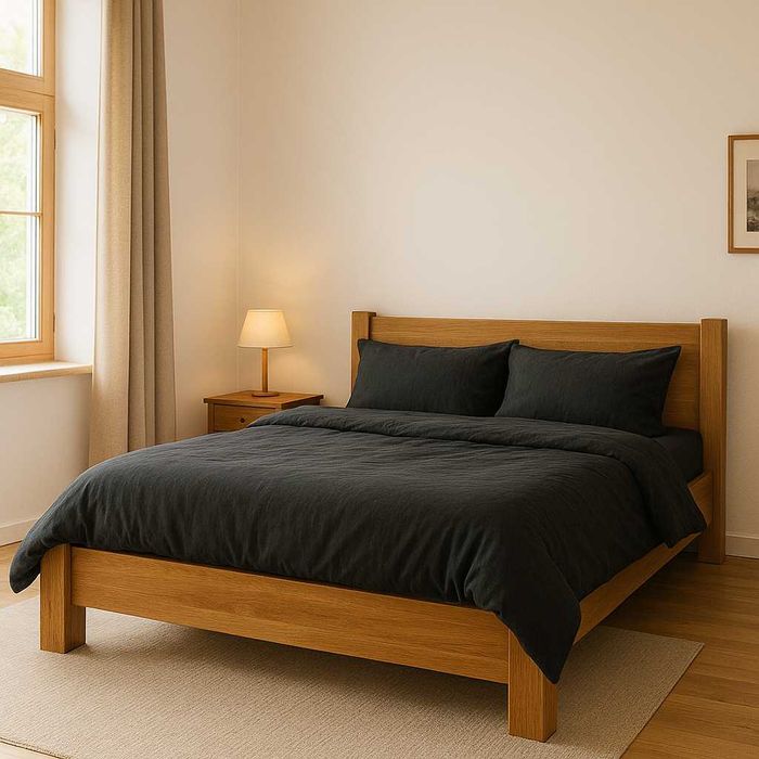 Łóżko Dębowe 160x200cm, 100% Lite Drewno, DĄB, Różne Wymiary.