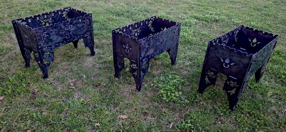 Збірний мангал з візерунками