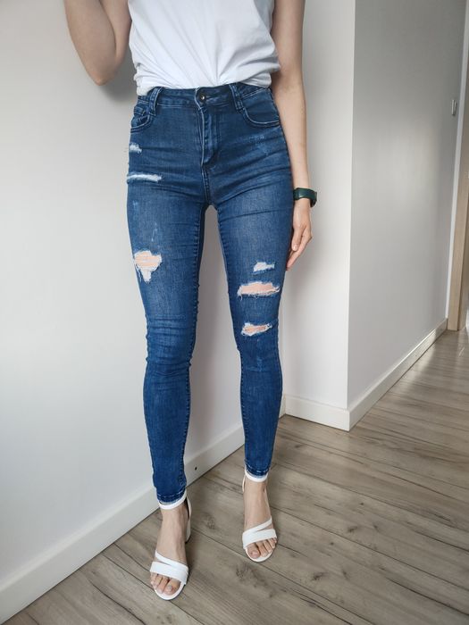 Rurki wysoki stan laulia XS granatowe