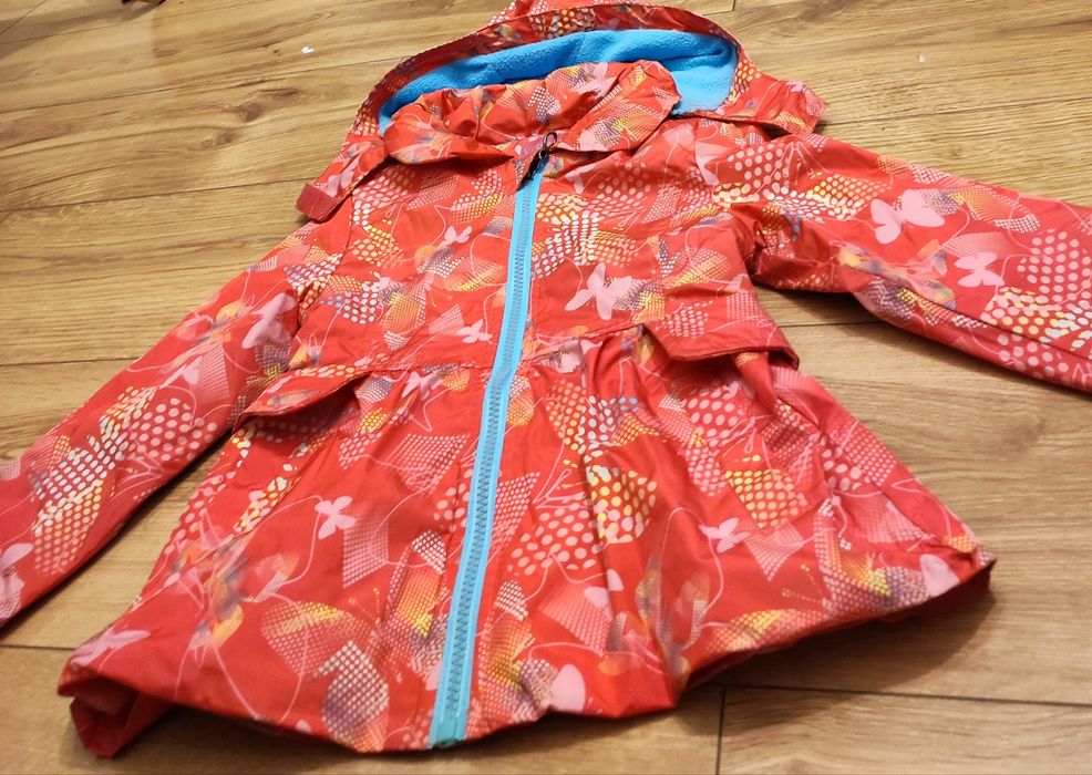 Płaszczyk neonowy róż rozmiar 98/104