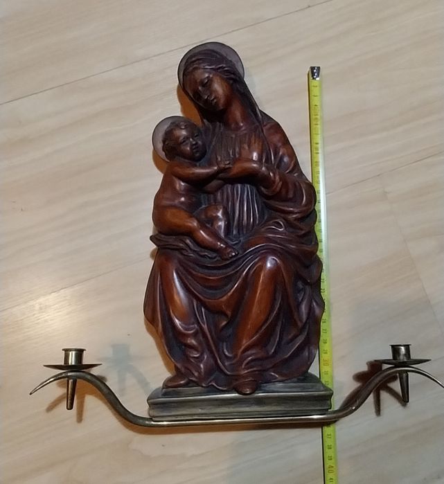 Nossa Senhora e Menino Jesus em madeira da Achatit