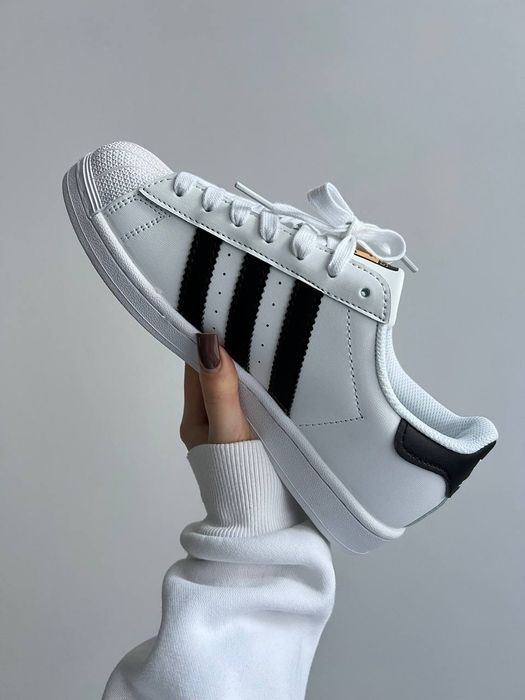 Кросівки Adidas Superstar Footwear White Black Унісекс Суперстар ТОП