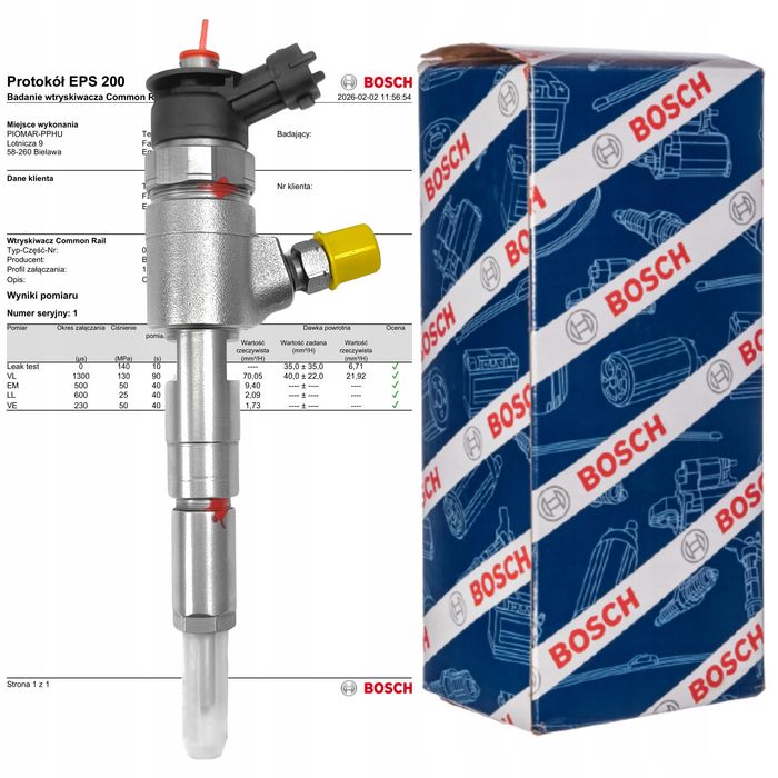 wtryskiwacz citroen c2 c3 nemo 1.4 hdi 0445110252 wydruk gwarancja