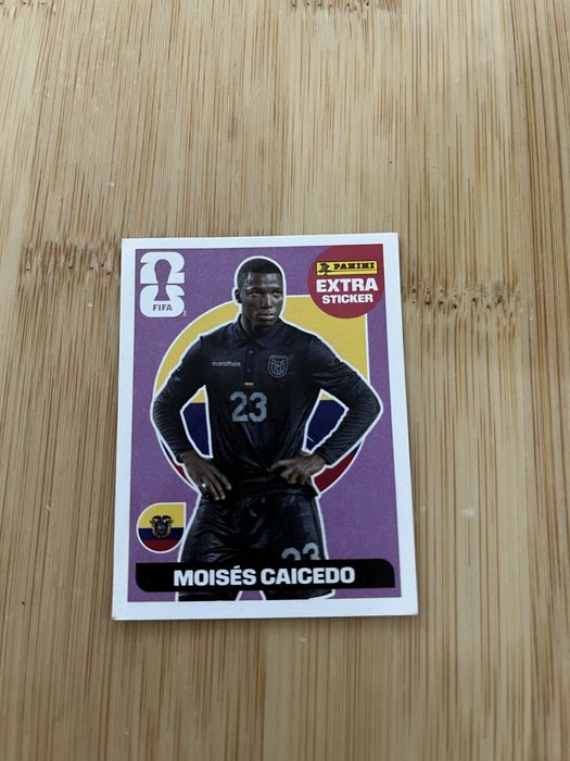 Cromo extra sticker caicedo
