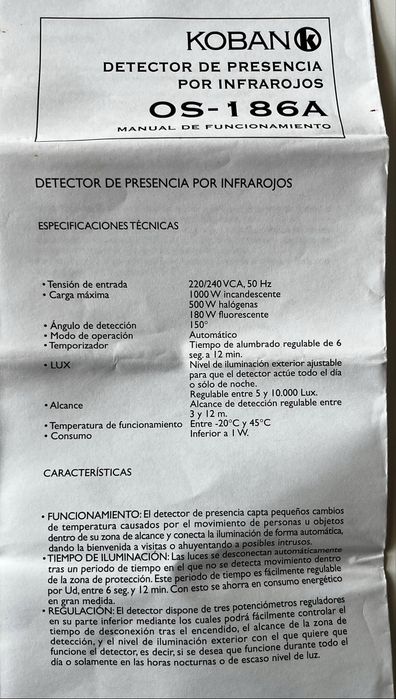 DETETOR DE MOVIMENTO PROFESSIONAL