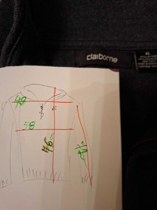 Bluza Clainborne XL, szara,