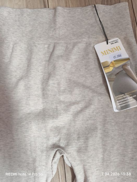 Legginsy bawełniane prążek