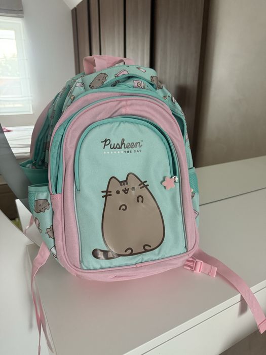 Plecak szkolny Pusheen nowy miętowy dla dziewczynki