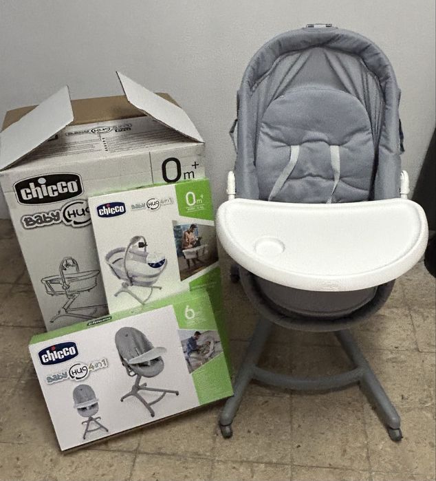 Chicco Baby Hug Pro 5 em 1 Earl Grey - inclui kit da papa