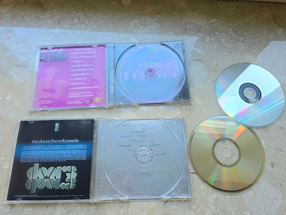 2 płyty CD The Doors : The Best Of, The soft parade, cena za komplet