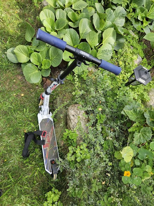 Hulajnoga biala amortyzator