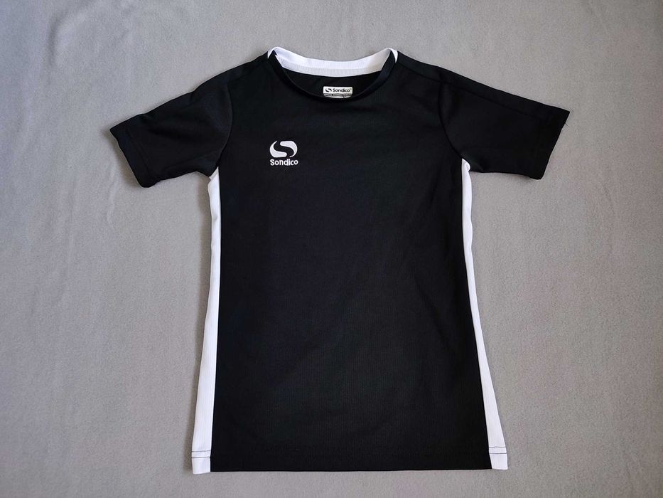 Футболка детская спорт черная Sondico 5-6 лет, 110-118 см