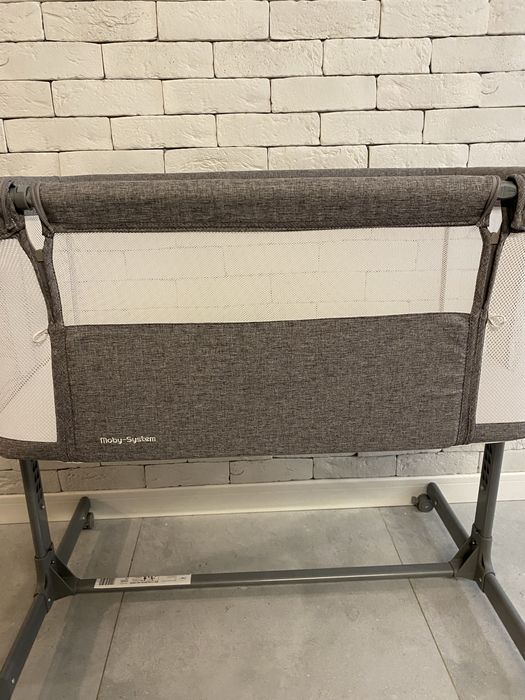 Łóżeczko dostawne Moby-System LUNA 3w1 - szare