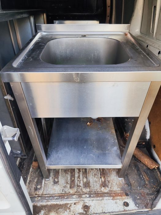 Zlew gastronomiczny nierdzewny 60x60x85