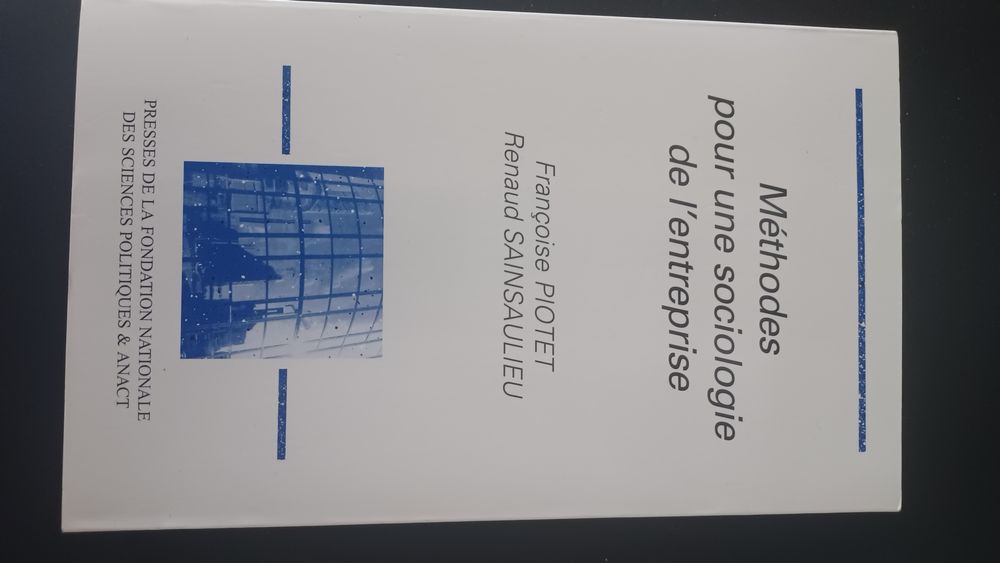 Livro "Méthodes pour une sociologie de l'entreprise" de Françoise P.