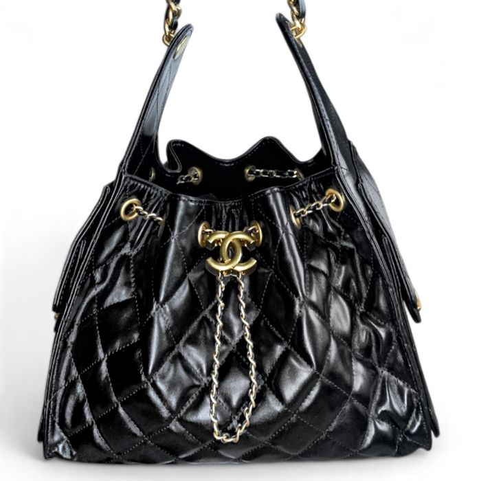 Женская сумка Chanel hobo bag 25 small black оригинал