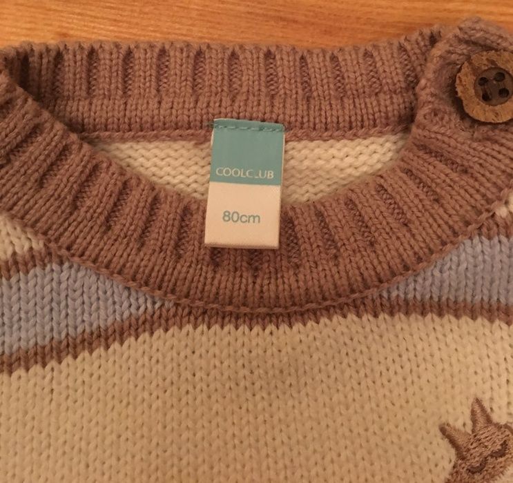 Sweter bez rękawów – Cool Club – 80 cm