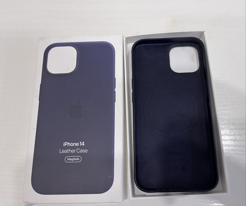 Чохол APPLE для iPhone 13/14 Leather Case/MagSafe/Ink оригінал