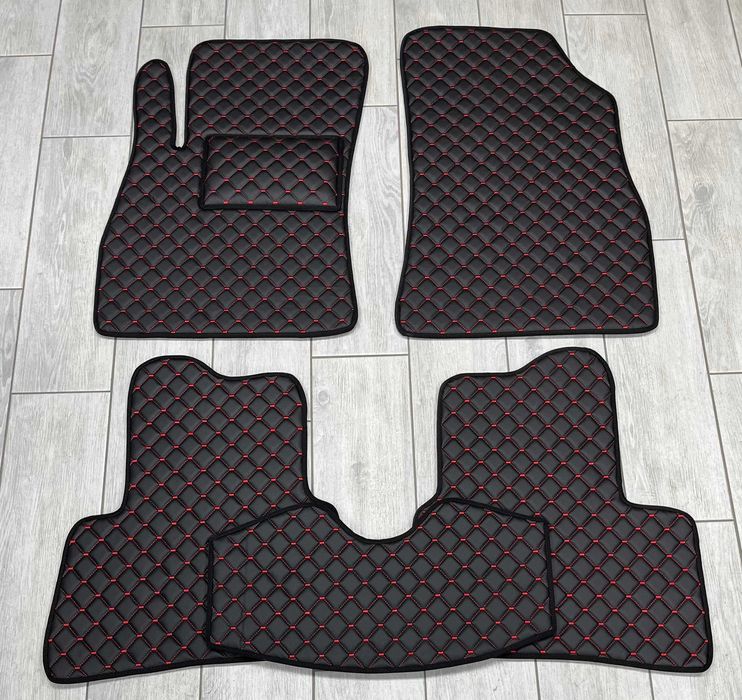 Коврики в салон Екошкіра для Nissan Ariya Almera Juke Kicks Leaf Micra