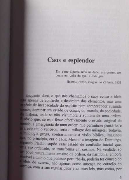 O Esplendor do Caos - Eduardo Lourenço