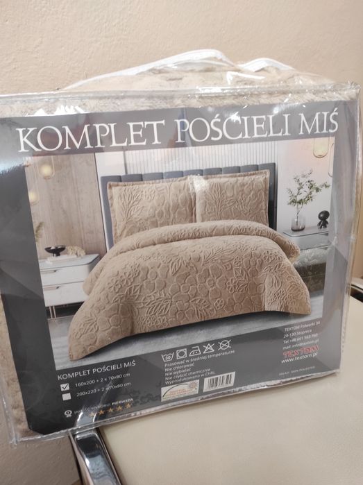 Pościel pluszowa 160x200 okazja