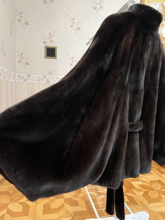 Шикарна норкова шуба «летючка» Teo Grees fur Blackglama 44-50
