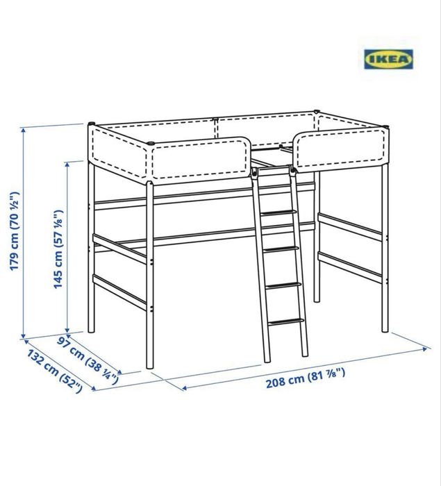 ІКЕА TUFFING  ліжко дитяче