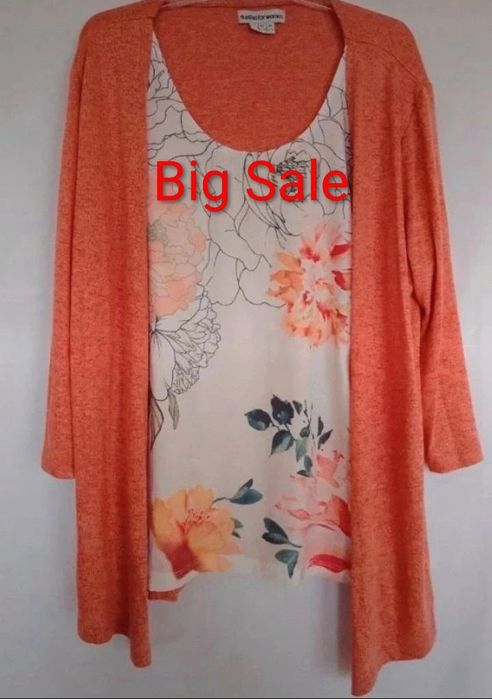 Sweter damski lekki roz 42/44